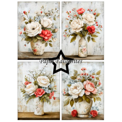 Paper Favourites - Blok A6 - Grunge Floral / Grunge blomster