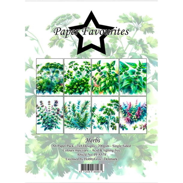 Paper Favourites - Blok A6 - Herbs / Urter