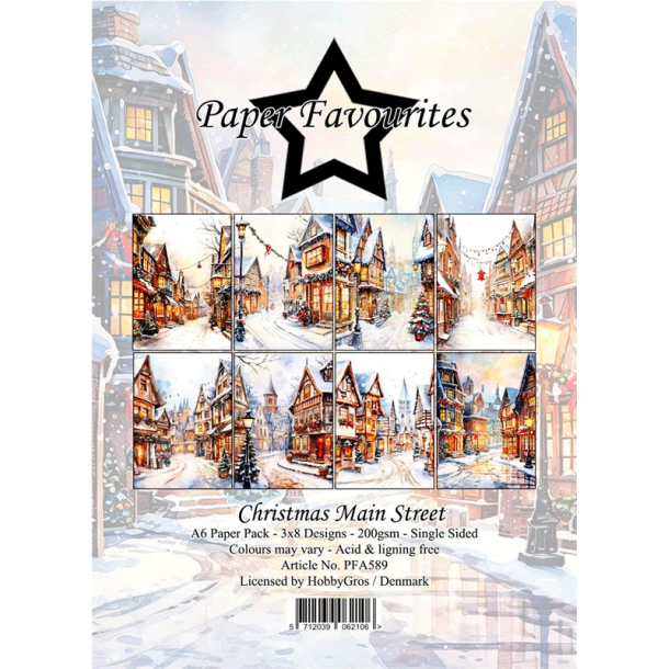 Paper Favourites - Blok A6 - Christmas Main Street / Jule hovedgade