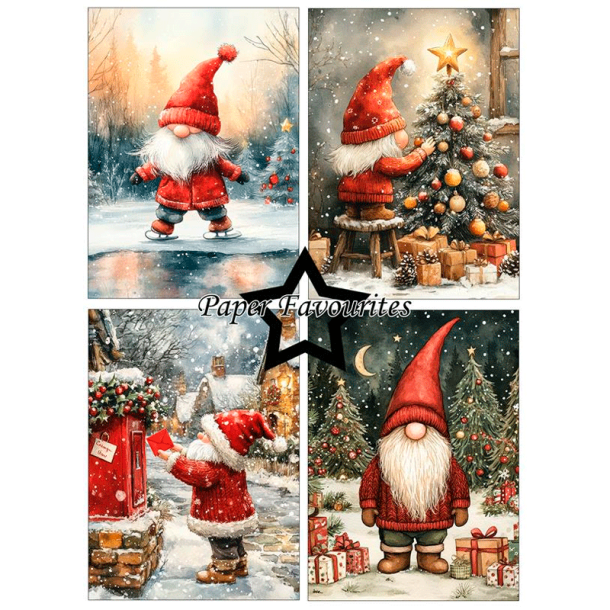 Paper Favourites - Blok A6 - Christmas Gnomes / Julenisser