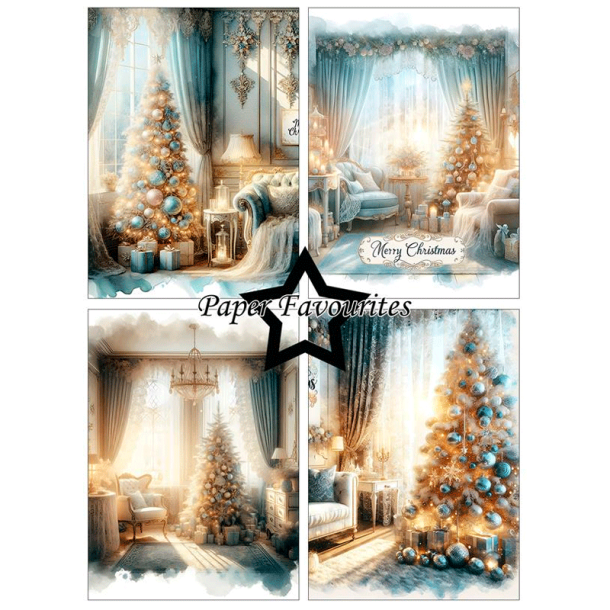 Paper Favourites - Blok A6 - Christmas Trees / Juletrer