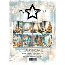 Paper Favourites - Blok A6 - Christmas Trees / Juletrer