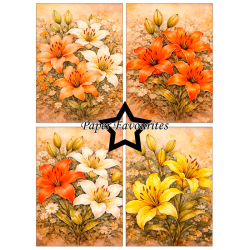 Paper Favourites - Blok A6 - Lily / Liljer