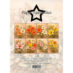 Paper Favourites - Blok A6 - Lily / Liljer