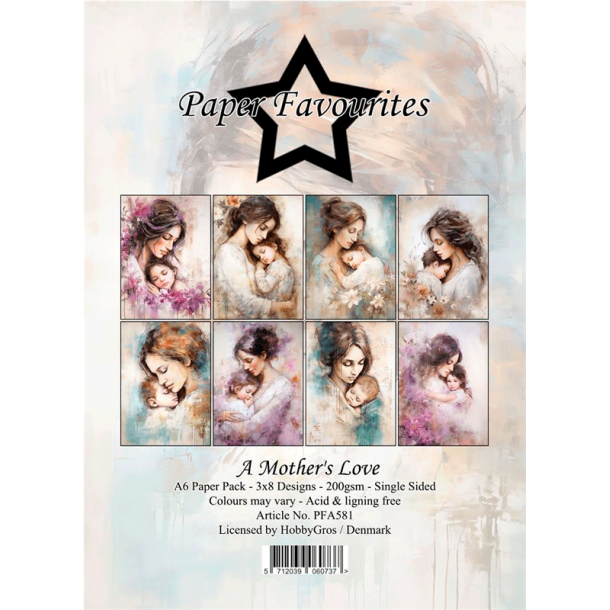 Paper Favourites - Blok A6 - Mother's Love / Mors krlighed