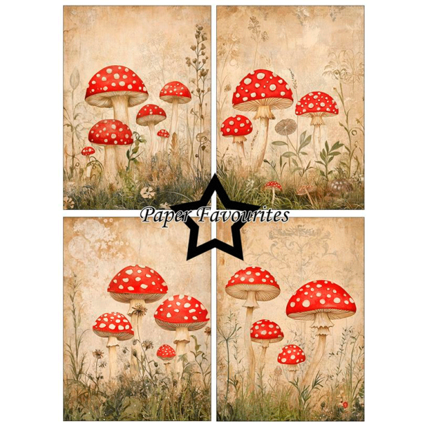 Paper Favourites - Blok A6 - Rustic Mushrooms / Rustiske svampe