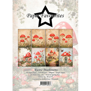 Paper Favourites - Blok A6 - Rustic Mushrooms / Rustiske svampe