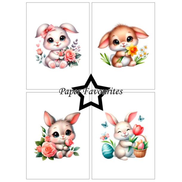 Paper Favourites - Blok A6 - Easter Cuties / S�de p�skedyr