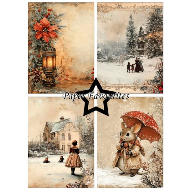 Paper Favourites - Blok A6 - Victorian Christmas / Viktoriansk jul