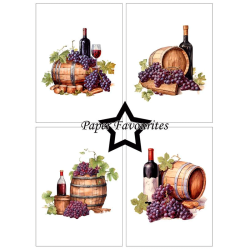 Paper Favourites - Blok A6 - Wine Bottles / Vinflasker