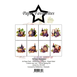 Paper Favourites - Blok A6 - Wine Bottles / Vinflasker
