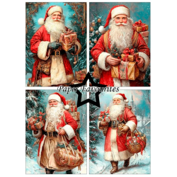 Paper Favourites - Blok A6 - Vintage Santa / Gammeldags julemand