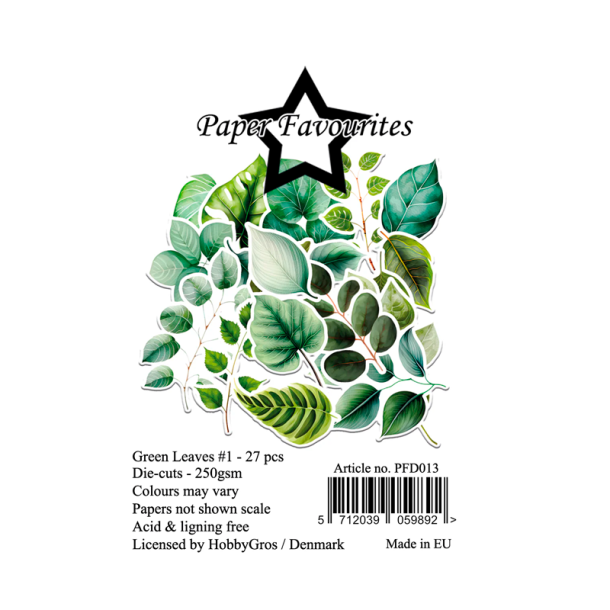 Paper Favourites - Die-Cuts - Green Leaves #1 / Grnne blade 1