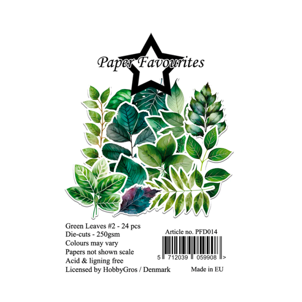 Paper Favourites - Die-Cuts - Green Leaves #2 / Grnne blade 2