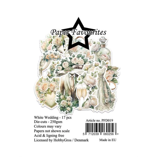 Paper Favourites - Die-Cuts - White Wedding / Hvidt bryllup