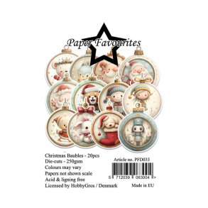 Paper Favourites - Die-Cuts - Christmas Baubles / Julekugler