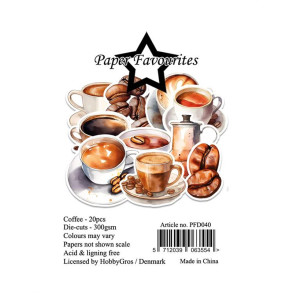 Paper Favourites - Die-Cuts - Coffee / Kaffe