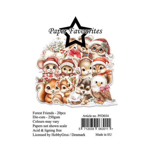Paper Favourites - Die-Cuts - Forest Friends /  Venner fra skoven