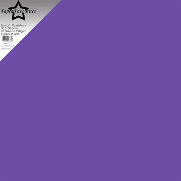Paper Favourites - 30x30 Karton - Smooth - 10stk - Eternal Purple