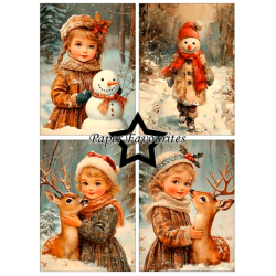 Paper Favourites - Blok A6 - Vintage Winter / Gammeldags vinter