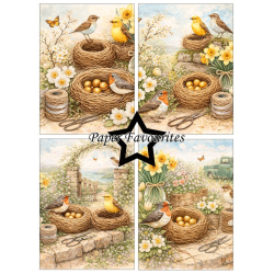 Paper Favourites - Blok A6 - Bird Nest / Fuglerede