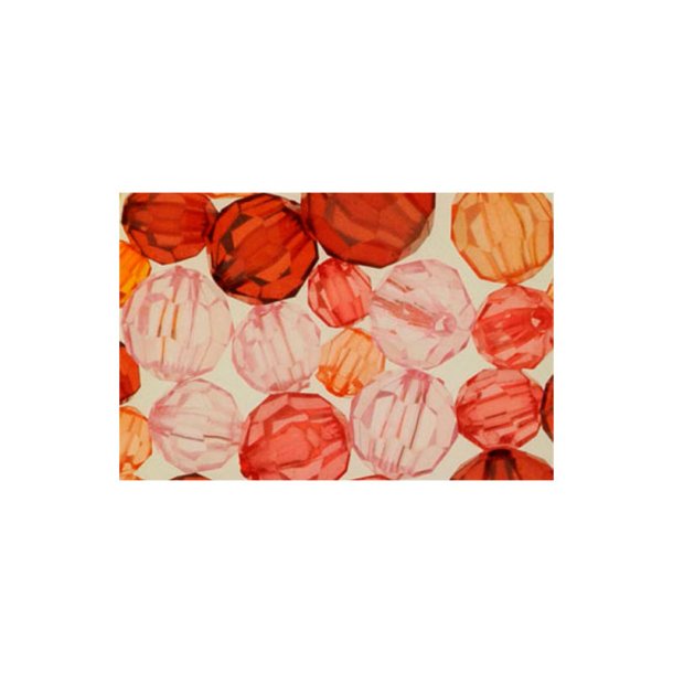 Perler - Facet Plast - Rd - 4,6,8,10mm