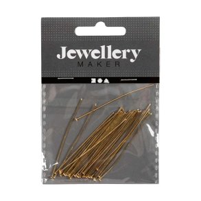 Perlestilk til smykker - Forgyldt - 30stk