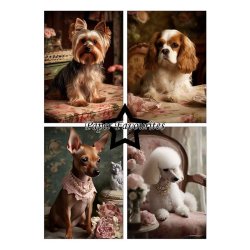 Paper Favourites - Blok A5 - Shabby Dogs