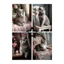Paper Favourites - Blok A5 - Shabby Cats