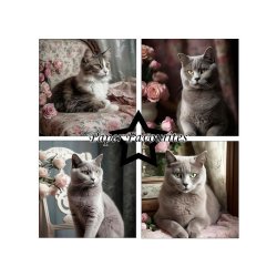 Paper Favourites - Blok 12" - Shabby Cats
