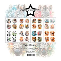 Paper Favourites - Blok 12" - Cute Animals