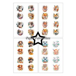 Paper Favourites - Blok A5 - Cute Animals