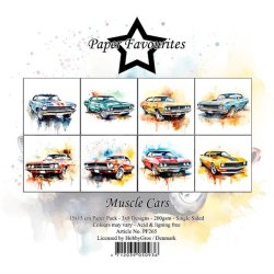 Paper Favourites - Blok 6" - Muscle Cars