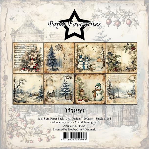 Paper Favourites - Blok 6" - Vinter