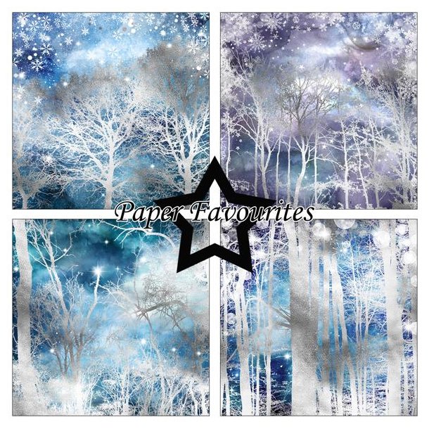 Paper Favourites - Blok 12" - Silver Tree
