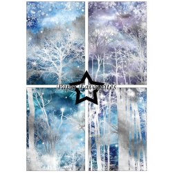 Paper Favourites - Blok A5 - Silver Trees