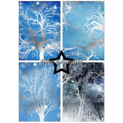 Paper Favourites - Blok A5 - Silver Trees