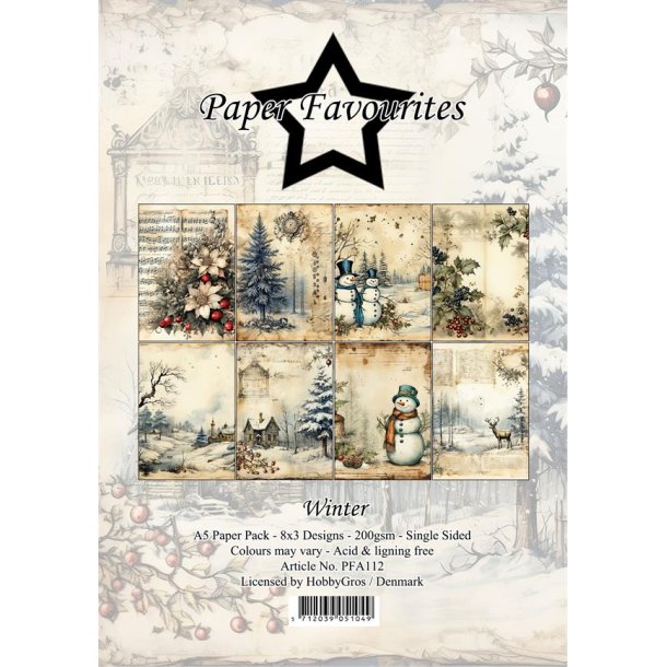 Paper Favourites - Blok A5 - Vinter