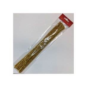 Piberensere - 6mm x 30cm - Guld Glitter