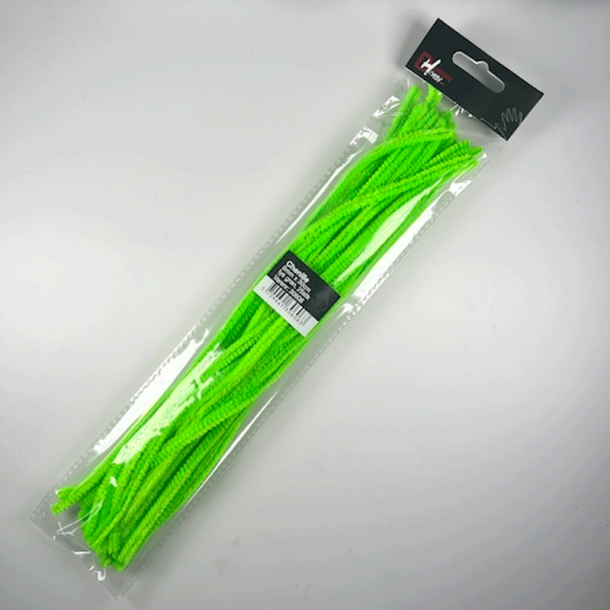 Piberenser - Chenille - 30 cm - Lys gr�n