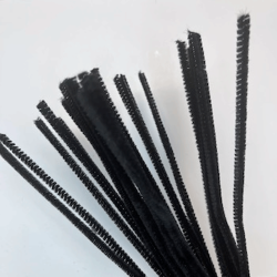 Piberenser - Chenille - 30 cm - Sort