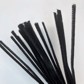 Piberenser - Chenille - 30 cm - Sort