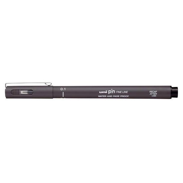 uni pin - Fine line - Dark Grey - 0,1