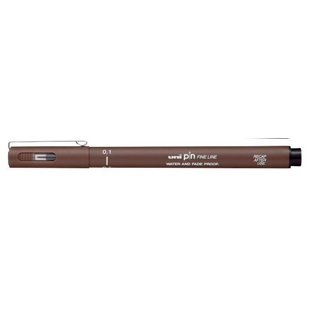uni pin - Fine line - Sepia - 0,1