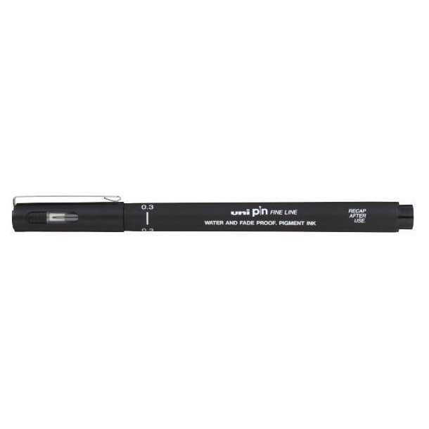 uni pin - Fine line - Sort - 0,3