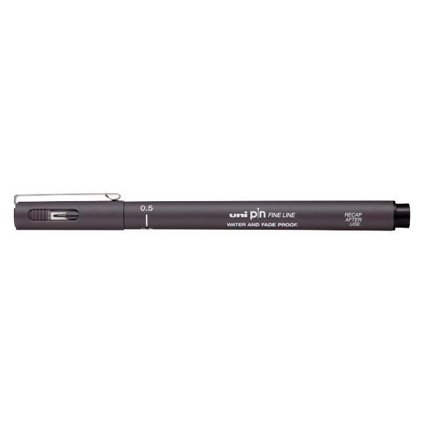 uni pin - Fine line - Dark Grey - 0,5