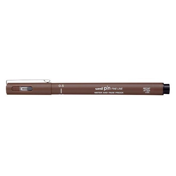uni pin - Fine line - Sepia - 0,5