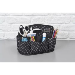 Papermania Craft - Storage Caddy - Liquorice Dot