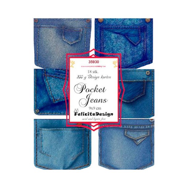 Felicita Design - Toppers - Pocket Jeans - 18stk