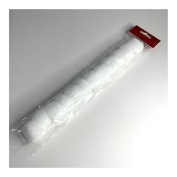 Pom Pom - Hvid - 40 mm - 12 stk